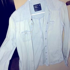 Denim button up shirt